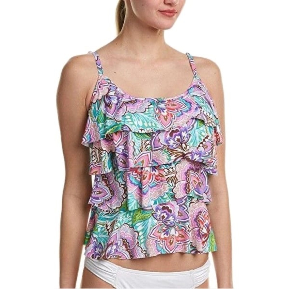 Miraclesuit Pink Tiering Up Top